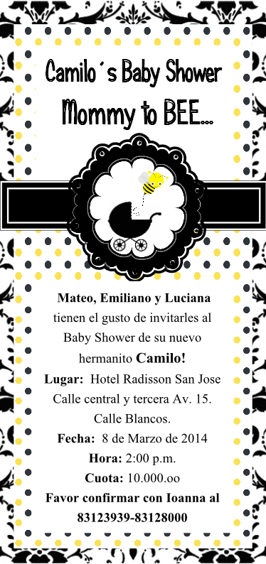 Estas Son Las Invitaciones Del Baby Shower De Mi Bebe - Estas Son Las Invitaciones Del Baby Shower De Mi Bebe (374x794)