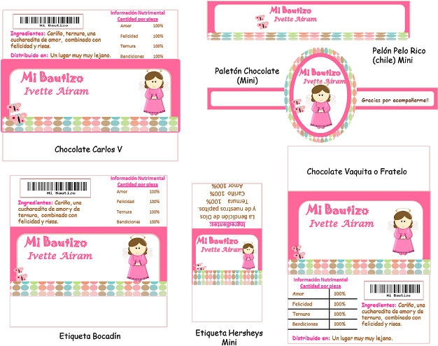 Tarjetas Bautismos Baby Shower Comunión Invitaciones - Baptism (640x501)