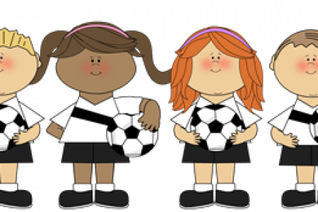 Roster Clip Art - Girl Playing Soccer Clip Art Png (450x300)