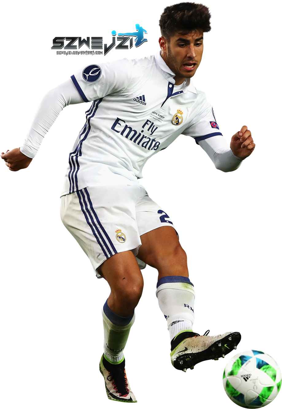 Marco Asensio By Szwejzi Marco Asensio By Szwejzi - Asensio Real Madrid Png (949x1400)
