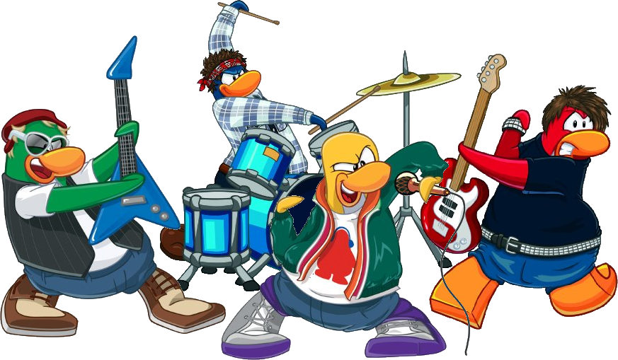 Big Band Clipart - Penguin Band Club Penguin (873x509)
