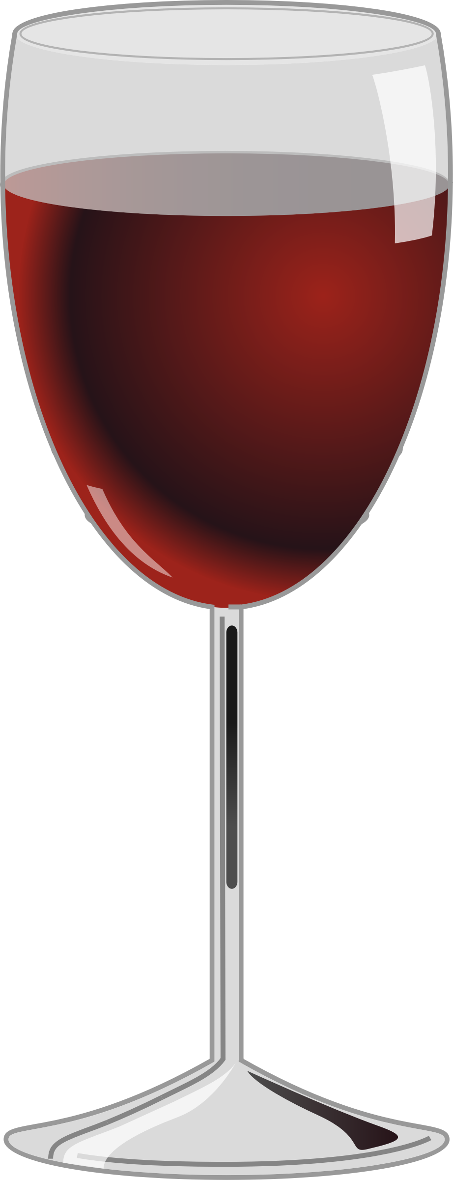 Glass Of Wine Clipart 29 - Glass Of Red Wine (922x2400)