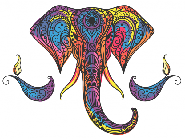 Maori Turtle Big Tattoo - Tattoo Elephant Maori (600x600)