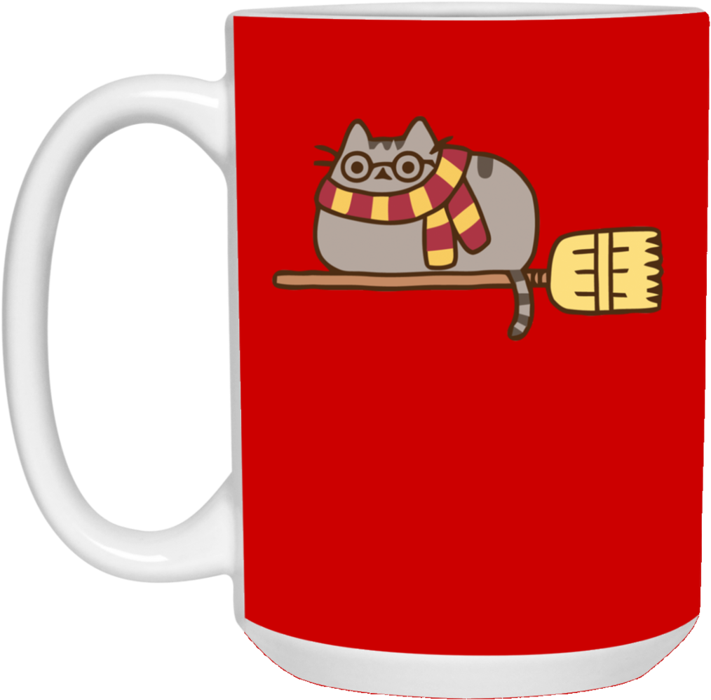 Pusheen Harry Potter Mug Cup Gift - Cute Harry Potter Clothes (1024x1024)