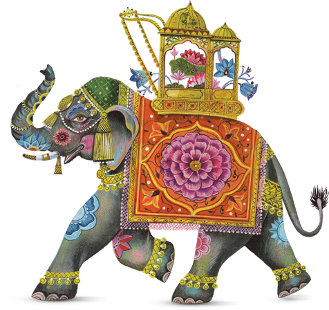Macy's Flower Show - Indian Wedding Elephant Png (476x448)