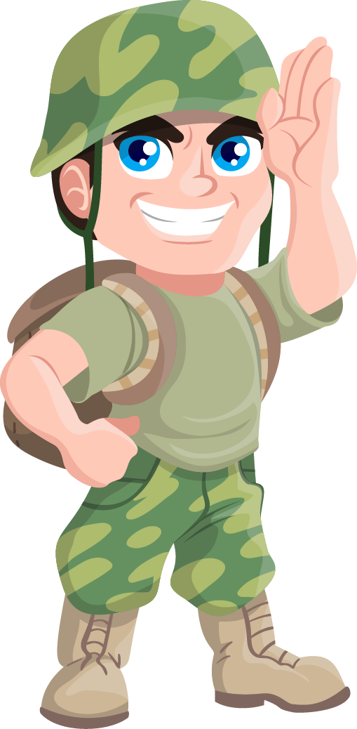 Cartoon Soldier Cliparts - Cartoon Soldier Clipart (509x1038)