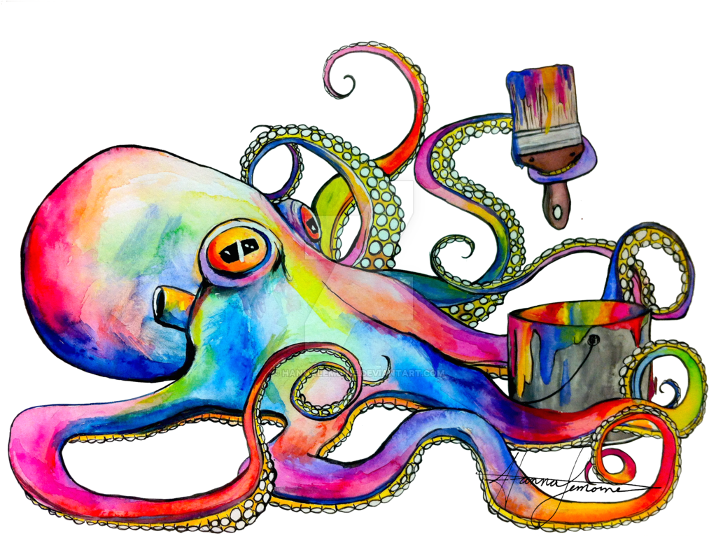 Deep Sea By Lilydoodles Phagocytosis By Hannalemoine - Png Tumblr Psychedelic (1024x765)