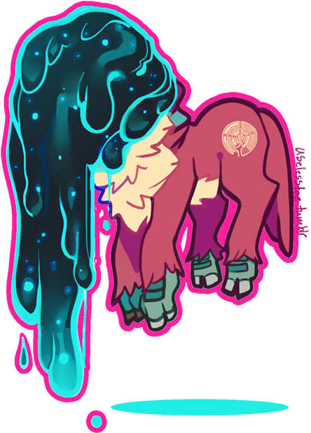 Theuselesstoe, Forest Spirit, Headless, Ponified, Princess - Illustration (500x666)
