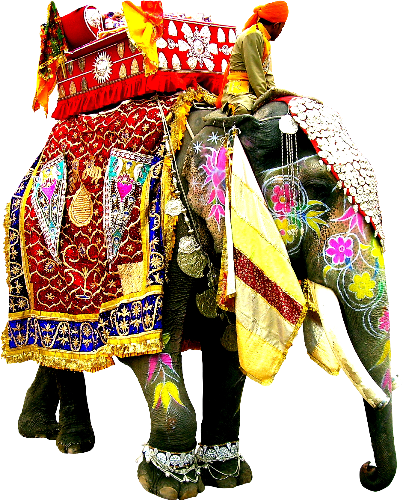 Decorated Indian Elephant Png - Festivals In March India (2272x1704)