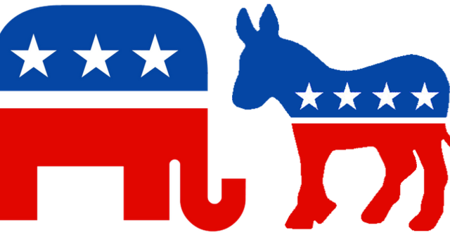 Both The Cullman County Republican Party And The Cullman - Transparent Republican And Democrat (640x335)