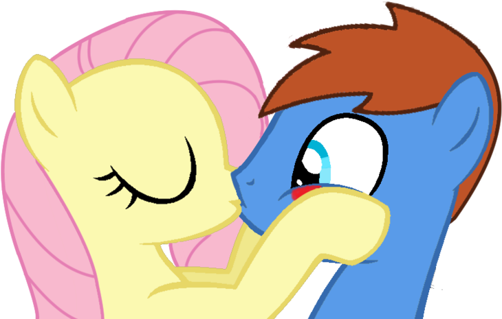 Fluttershy Kiss By Nejcrozi - Mlp Fluttershy Kiss (900x630)