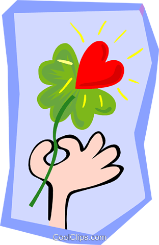 Love, Four-leaf Clover Royalty Free Vector Clip Art - Valentine's Day (312x480)
