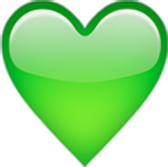 Como Assim O Coração Verde É "inveja" - Green Heart Emoji Png (625x625)