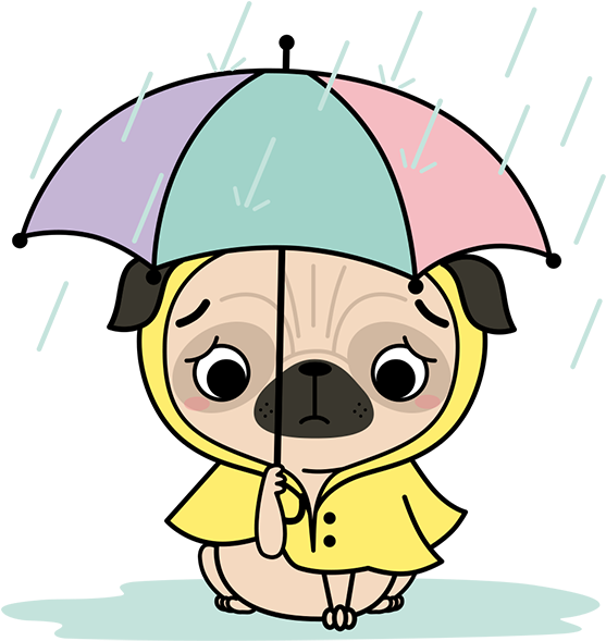 Pugs & Kisses - Pug (600x600)