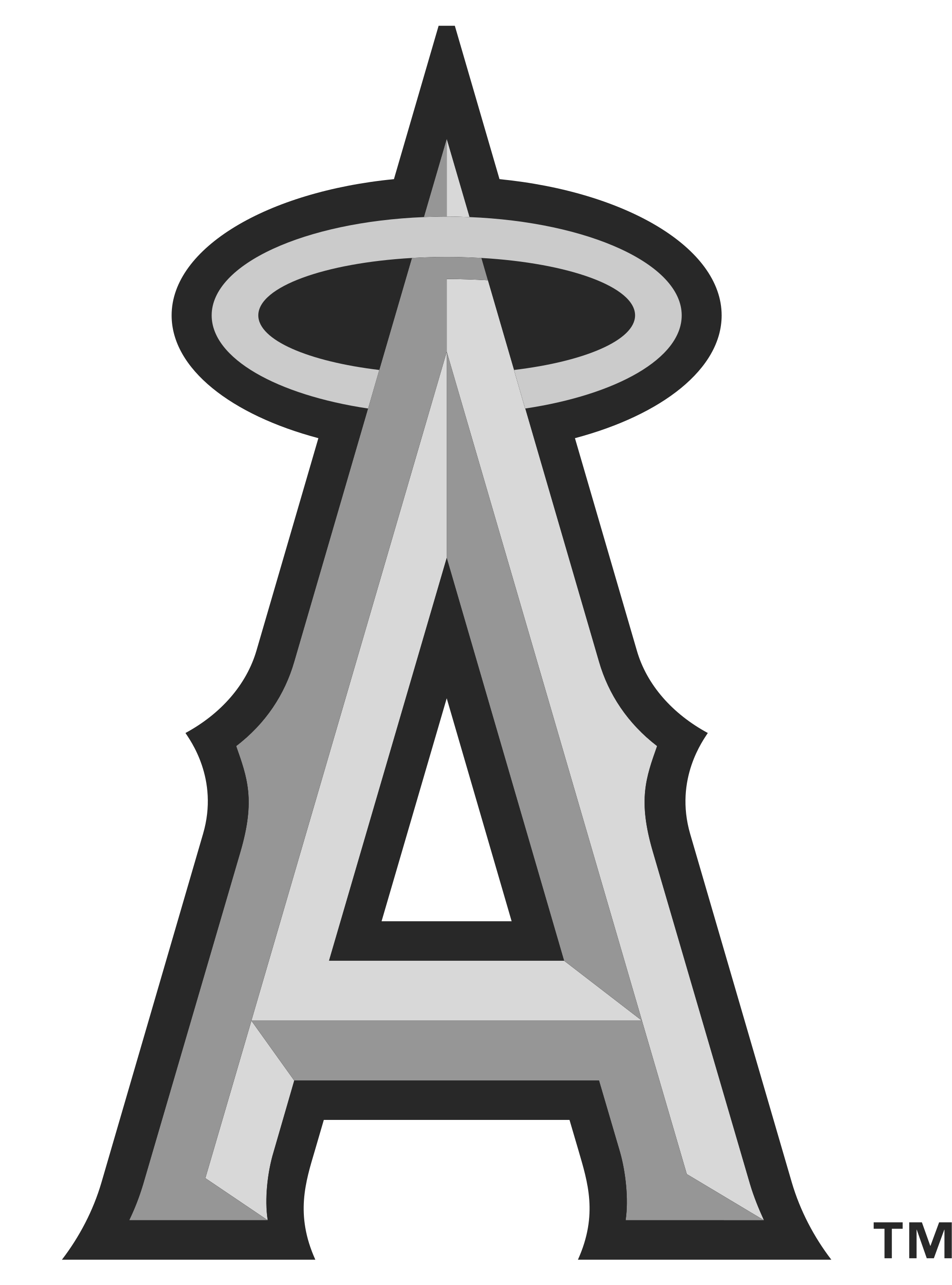 Los Angeles Angels Logo Black And White - Anaheim Angels Logo Vector (2400x3200)