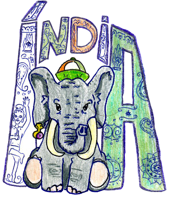 My Indian Elephant By Group Of Carol 15 - Love My India Drawing (604x739)