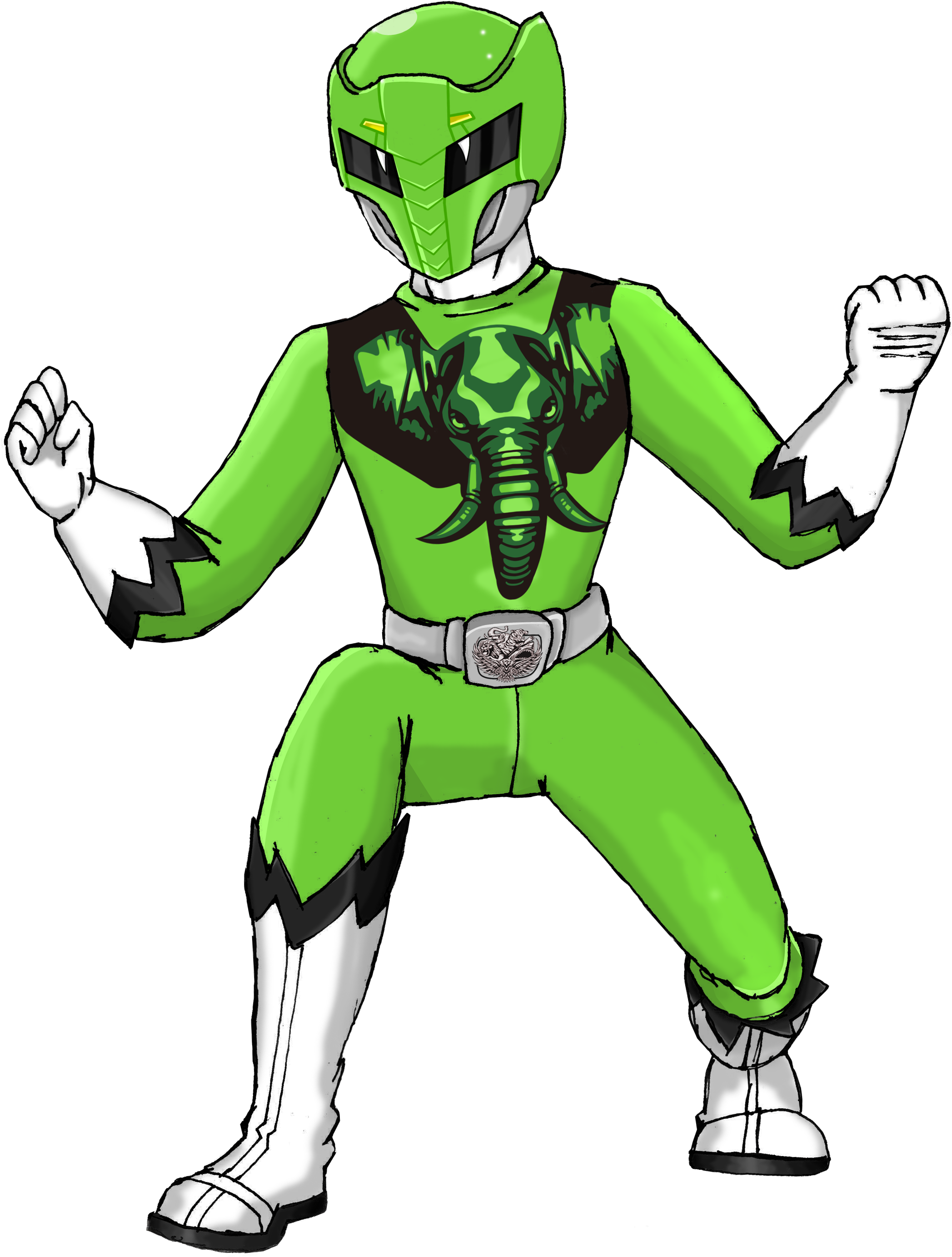 Supersentaihedgehog 37 9 Zyuoh Elephant By Waitochan - May 3 (2126x2835)