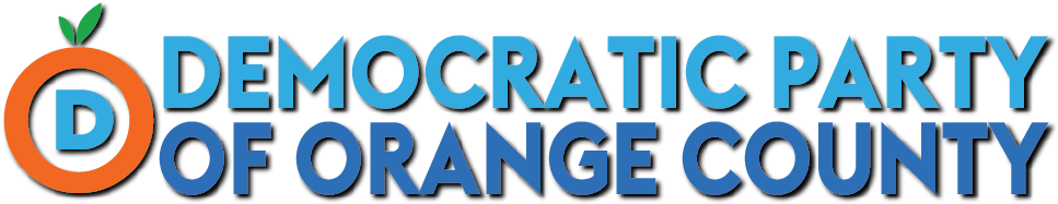 Democratic Party Of Orange County, California - Electric Blue (969x207)