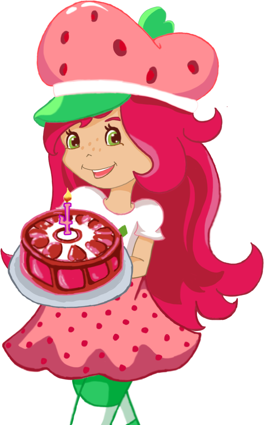Strawberry Shortcake Recipes Hubs Clip Art - Strawberry Shortcake Birthday Cartoon (900x1383)