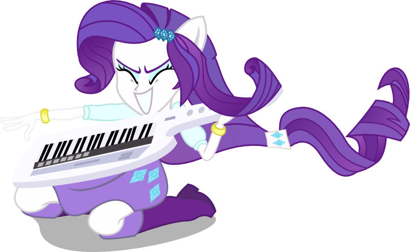Eqg Rarity -keytar By - Rarity Equestria Girl Keytar (800x492)
