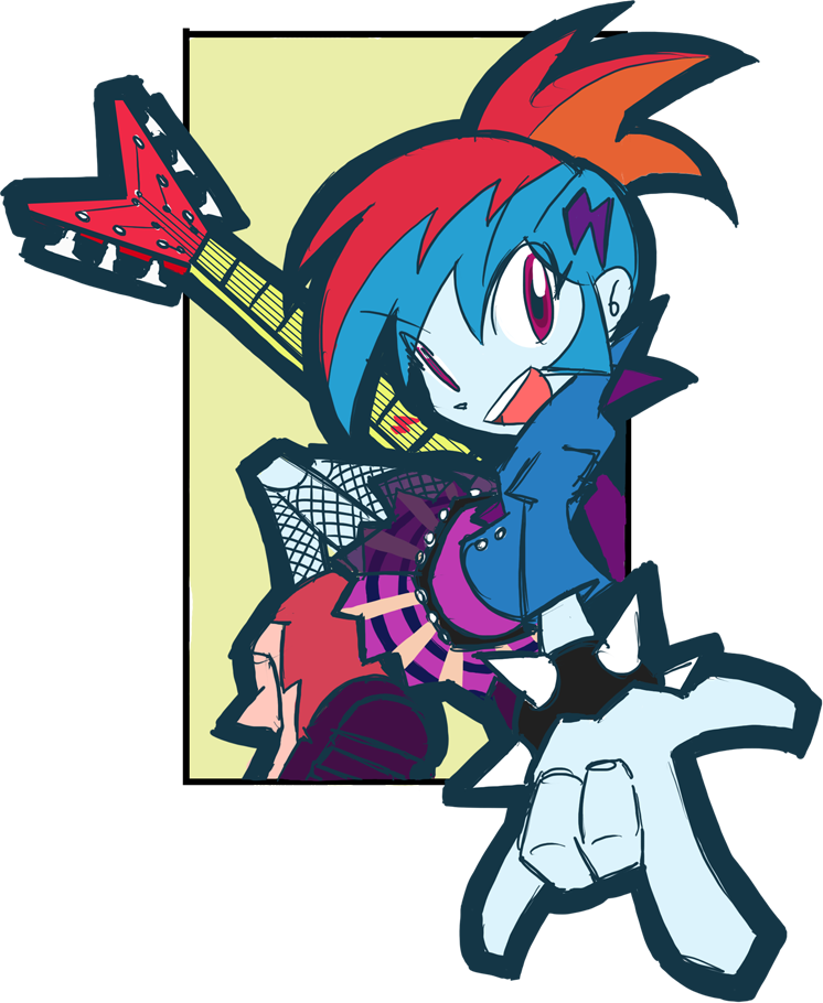 Rvceric, Equestria Girls, Guitar, Rainbow Dash, Safe, - Mlp Punk Rainbow Dash (746x910)