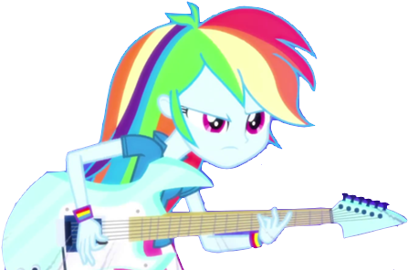 Rainbow Dash Play The Guitar By Princesapinkiepie On - Rainbow Dash (499x332)