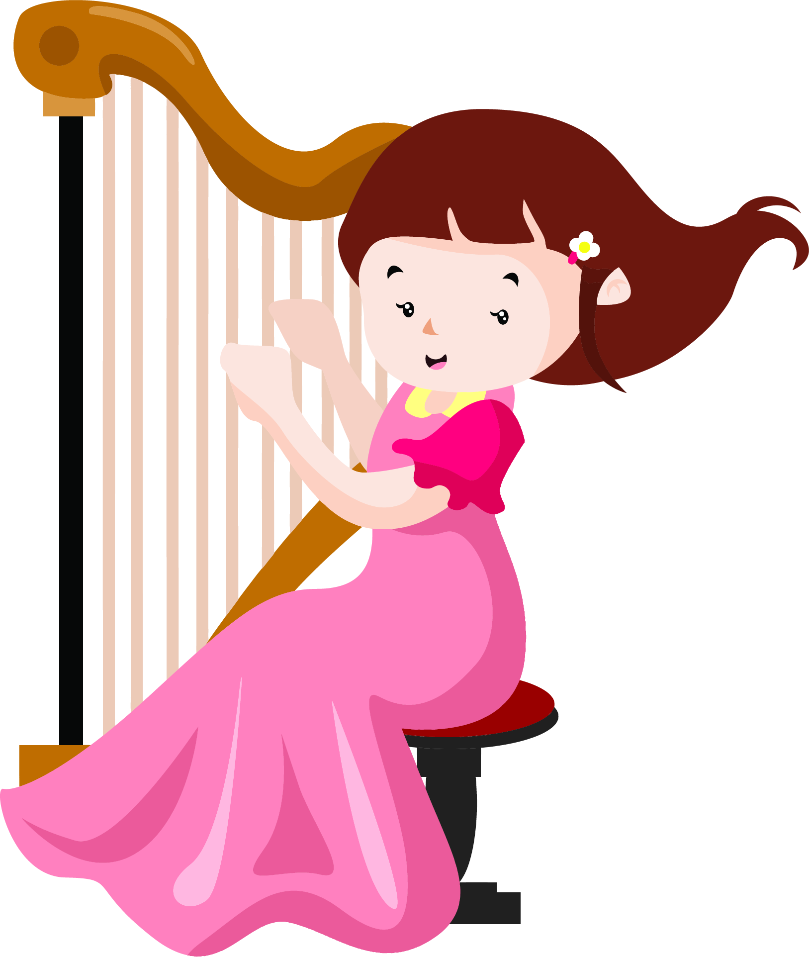 Musical Instrument Cartoon Illustration - Musical Instrument Cartoon Illustration (1627x1924)
