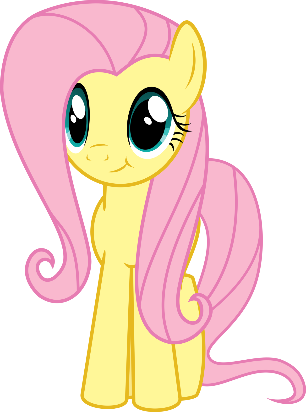 Wonderful Pony Clip Art Medium Size - My Little Pony Fluttershy (1280x1723)