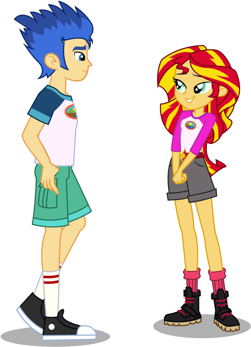 Flash And Sunset By Paulysentry Flash And Sunset By - Cartoon (900x1274)