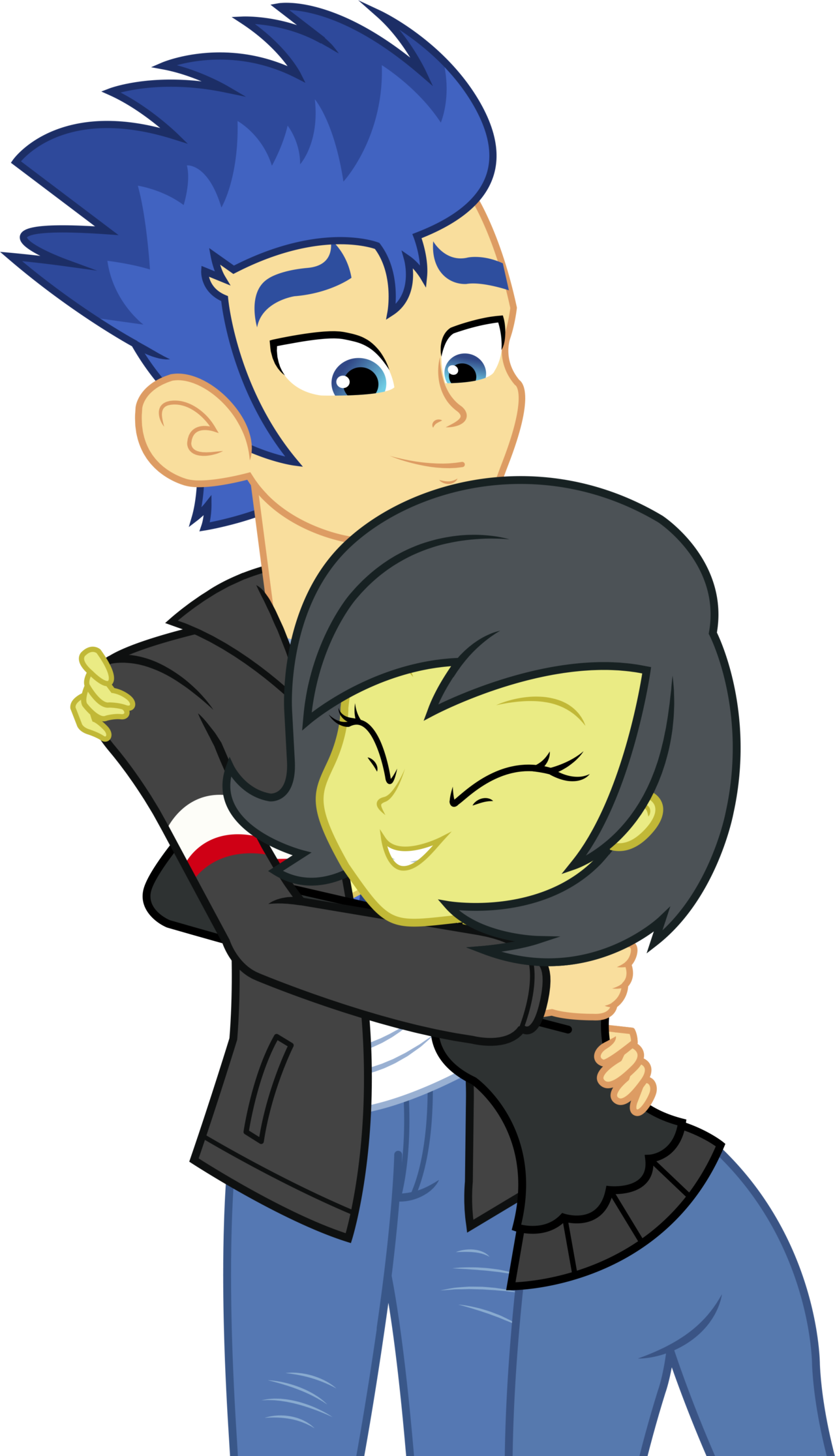 Point Commission - Equestria Girls Flas X Oc (1280x2233)