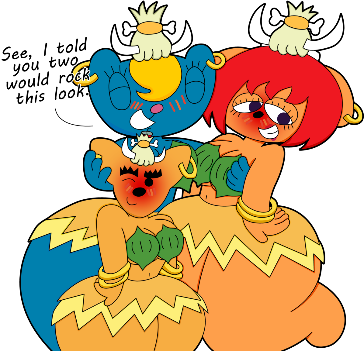 Um Jammer Lammy Lammy Katy Kat Ma-san My Art 3bros1mission - Cartoon (1280x1280)