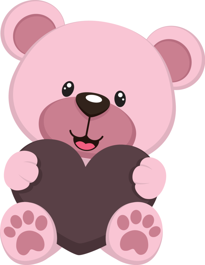 Free Clip Art From Http - Pink Bear Png (697x900)