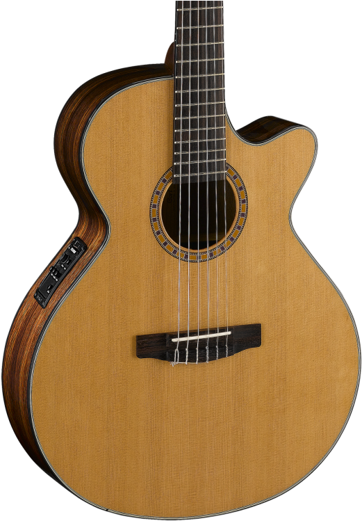 Cort Cec7 Nat Solid Top Slim Body Classical Guitar - Cort Cec7-nat Cutaway Electric Classical Guitar (1280x768)