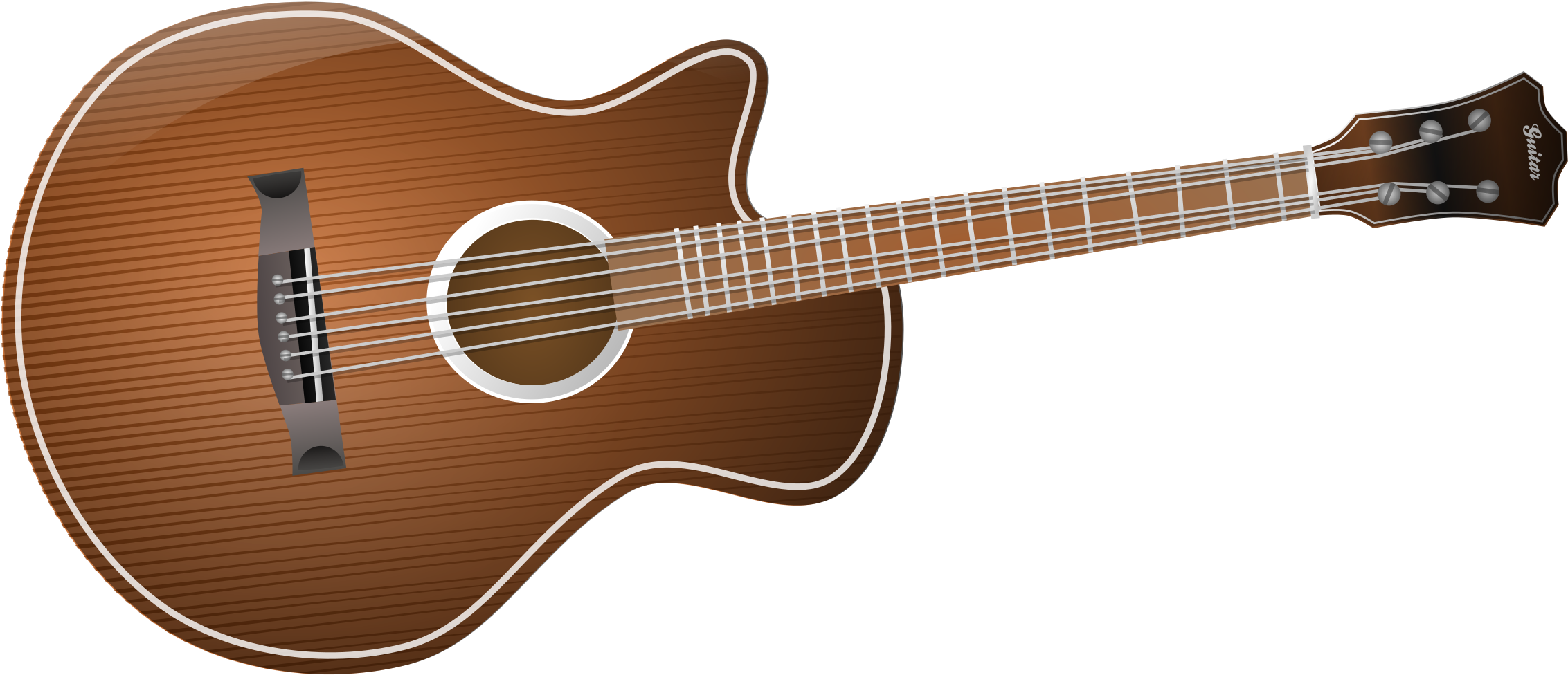 Guitar Clip Art Vector Free Clipart Images Clipartcow - Guitar Vector (2400x1035)
