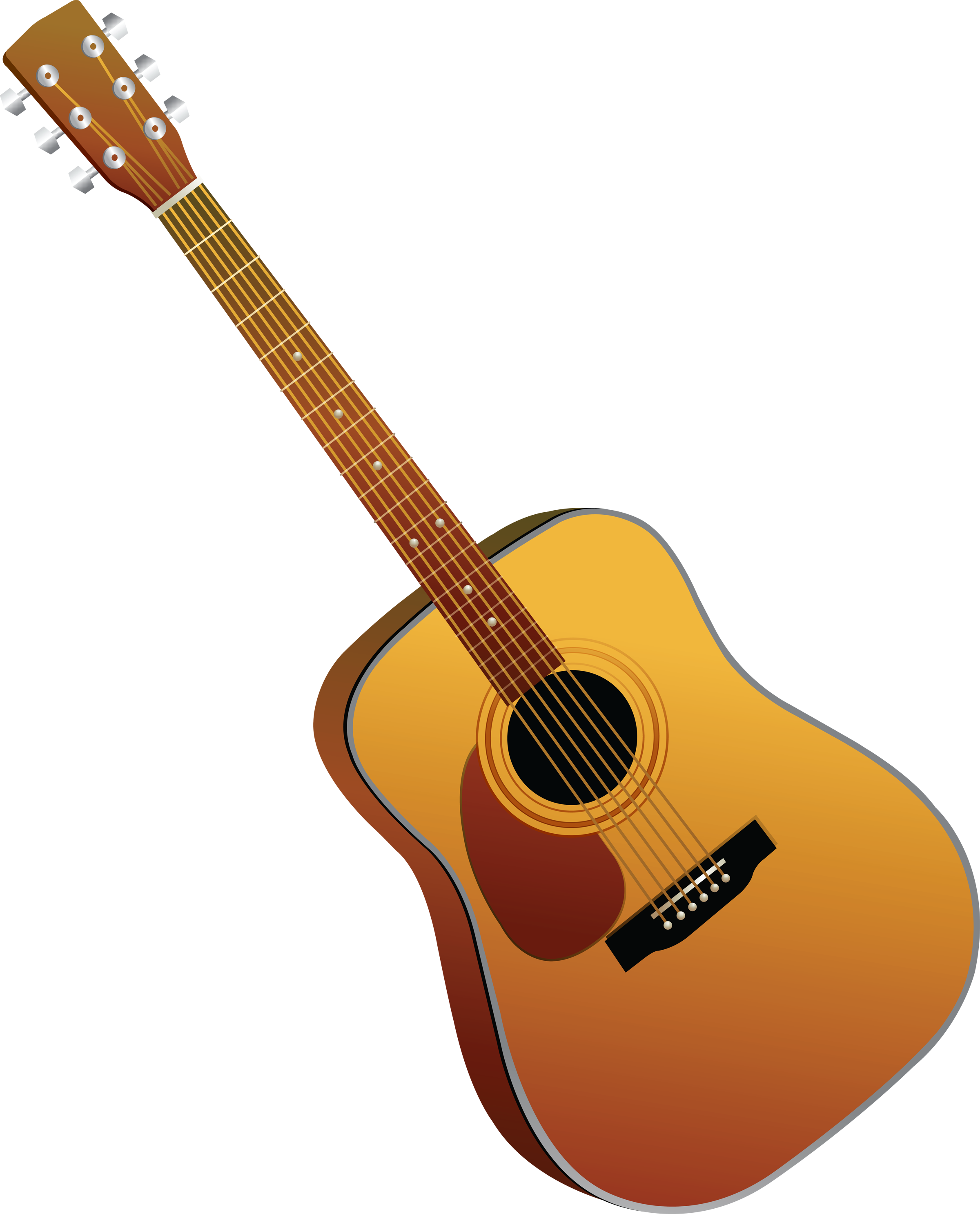 Acoustic Classic Guitar - Cartoon Pictures Of Guitar (2400x2972)