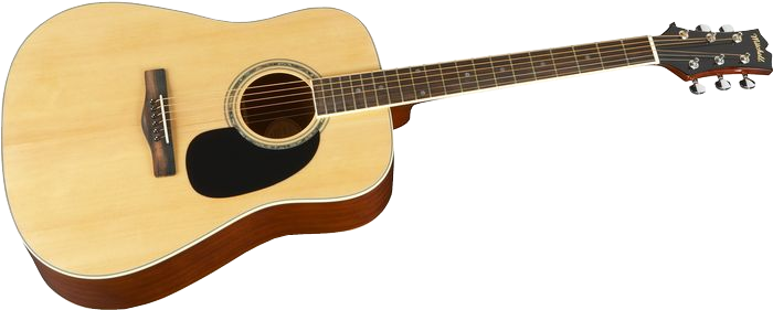 Acoustic Guitar Png Transparent Images - Mitchell Md100 Dreadnought Acoustic Guitar Natural (710x290)