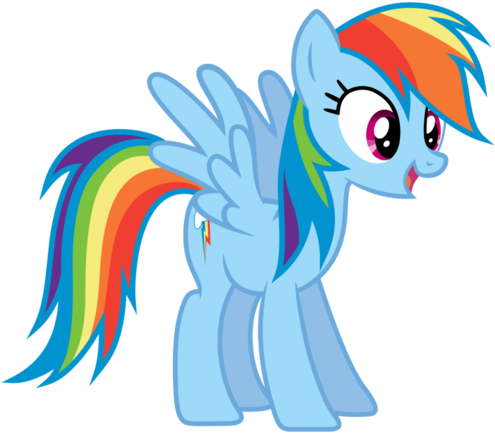My Little Pony Friendship Is Magic Wallpaper Called - Friendship Is Magic Rainbow Dash (500x443)