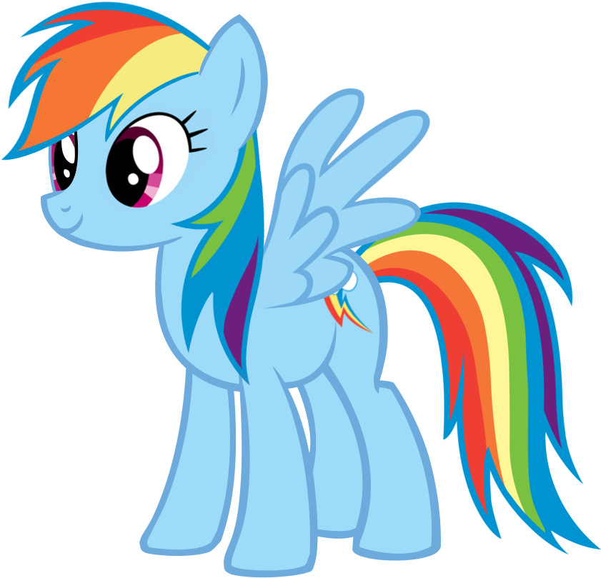 Rainbow Dash Happy Vector By Rainbowdash038 - מיי ליטל פוני ריינבו דאש (841x950)