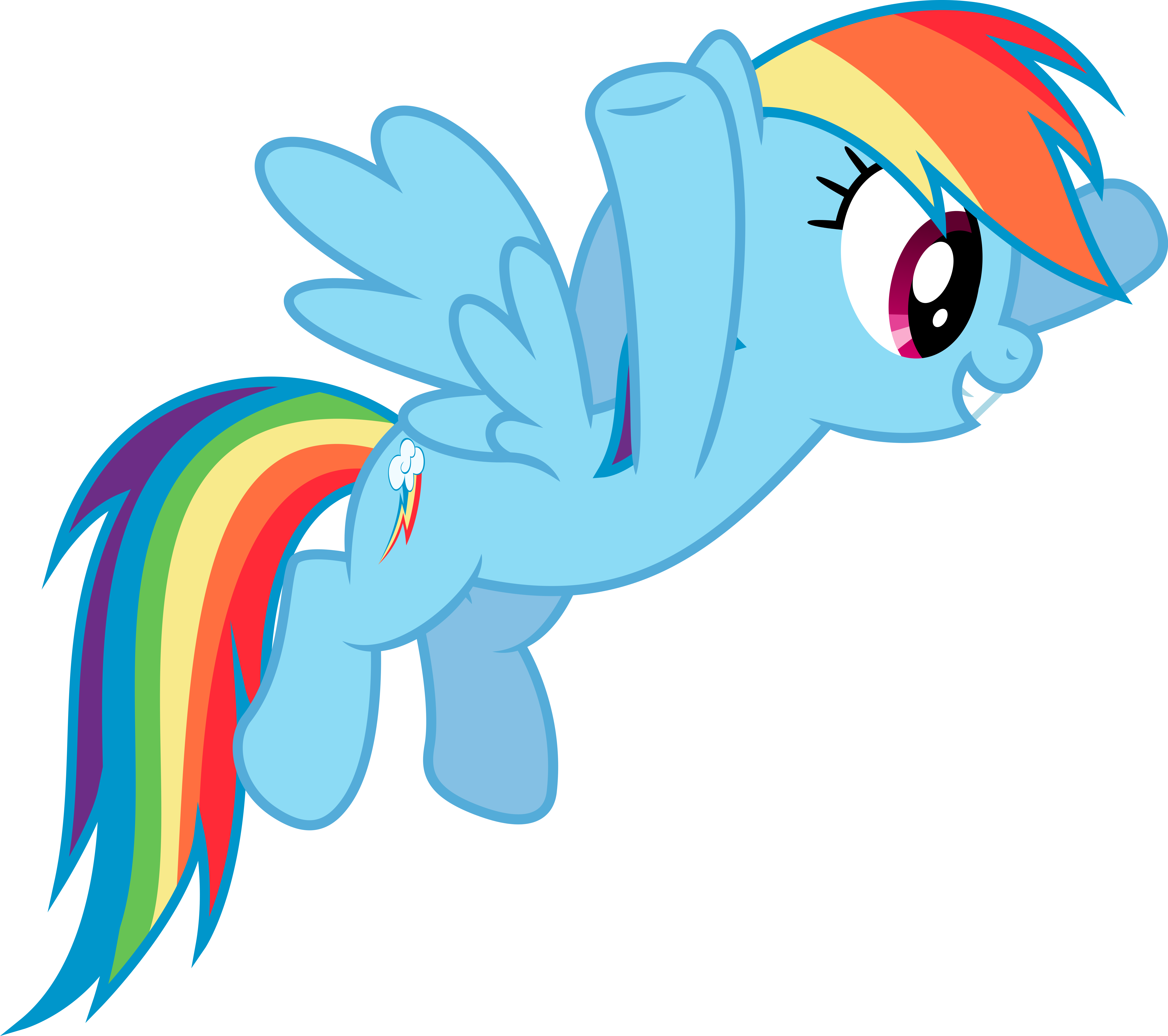 Rainbow Dash Excited By Skie-vinyl - Rainbow Dash Excited (6000x5321)
