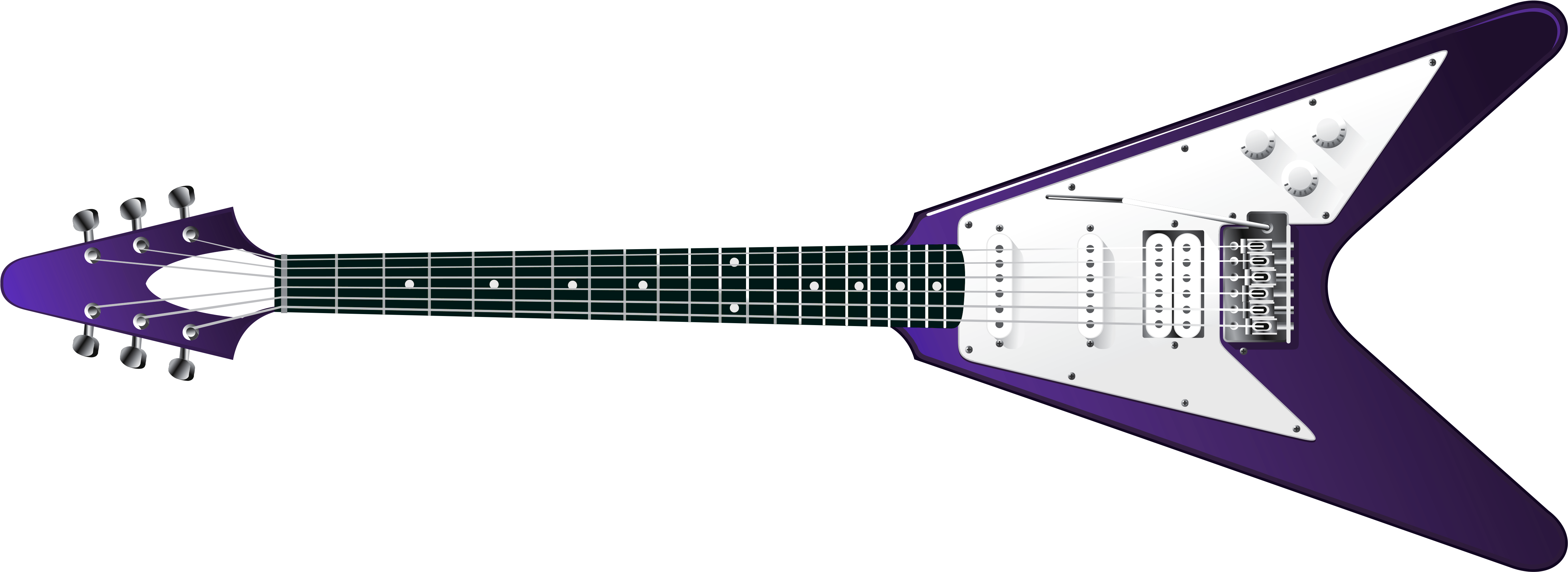 Transparent Modern Guitar Png Clipart High - Current Ico (5135x1883)