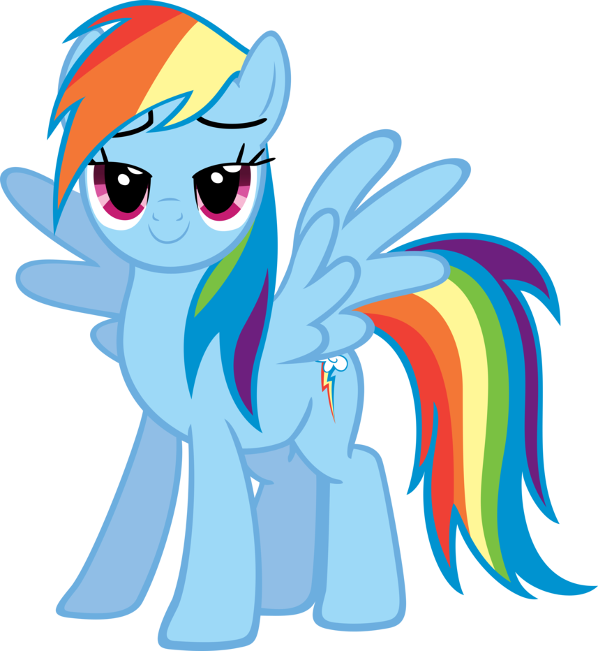 Rainbow Dash Surprise By Moongazeponies - Rainbow Dash Png (857x932)