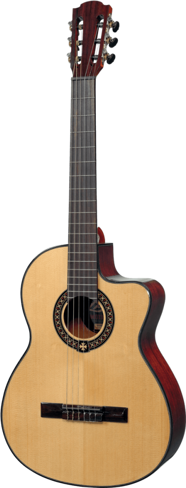 Lag Occitania Oc80ce Classical Electro Acoustic Guitar - Jose Ramirez Del Tiemp (1000x1000)