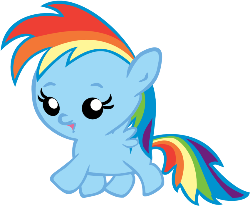 My Little Pony Youtube - My Little Pony Rainbow Dash Baby (900x908)