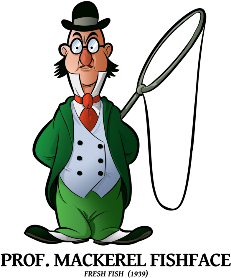 Professor Mackerel Fishface By Boscoloandrea - Fresh Fish Merrie Melodies (826x967)