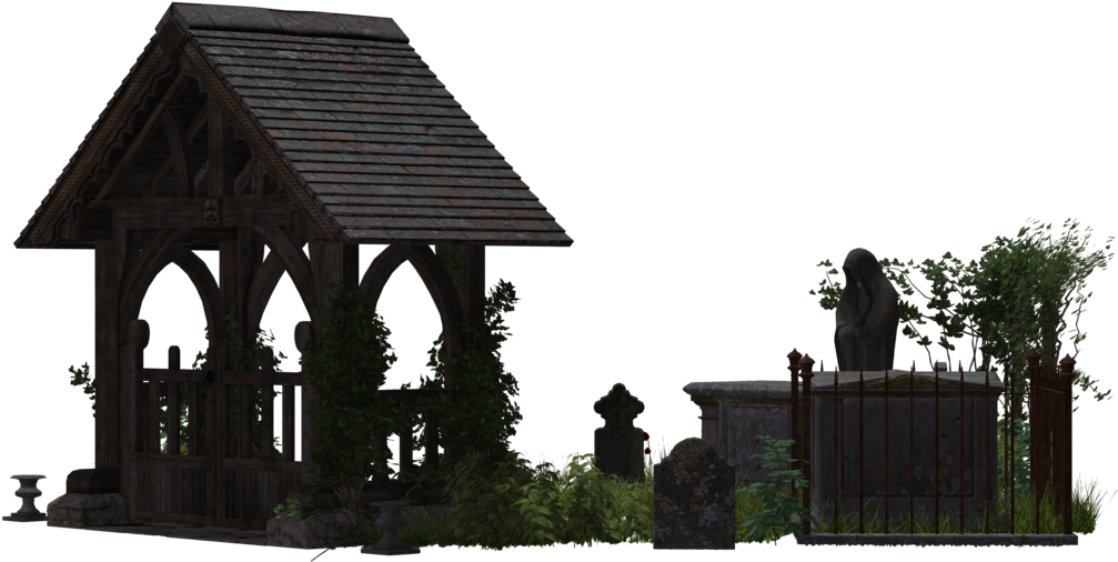 Secret Graveyard 02 By Free Stock By Wayne - Graveyard Png (1024x645)