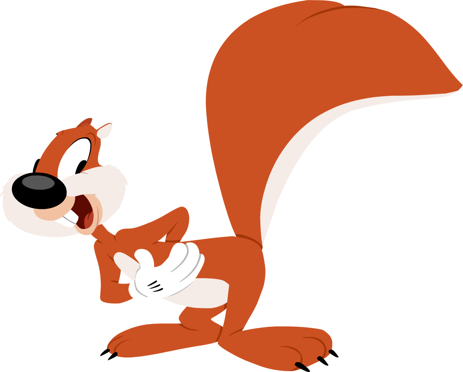 Fiztheancient 38 17 Lineless Screwy Squirrel Vector - Screwy Squirrel (1600x1285)