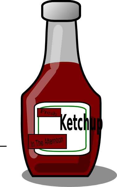 Ketchup Clipart (378x600)