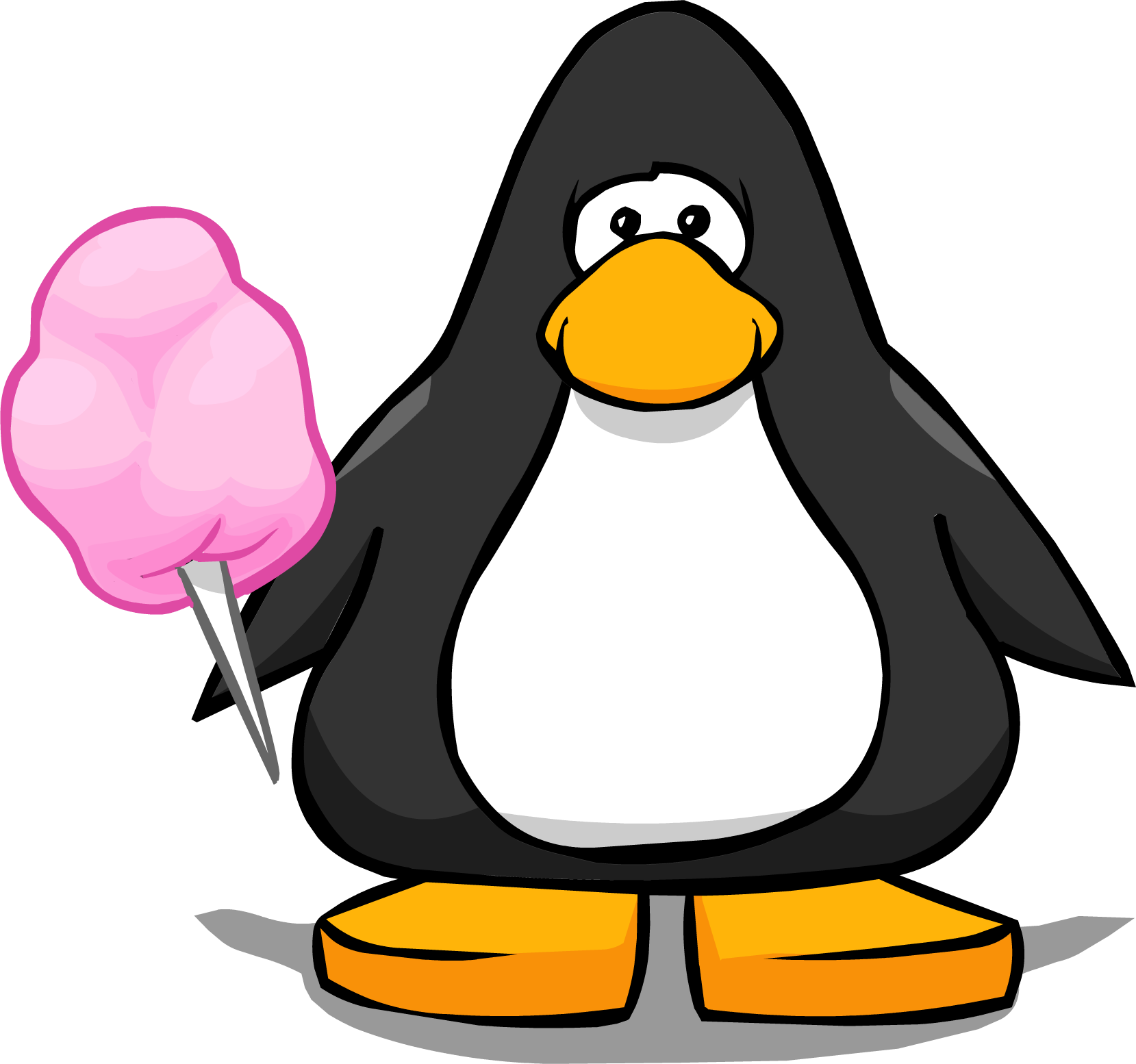 Pink Cotton Candy From A Player Card - Club Penguin Black Belt (1659x1554)