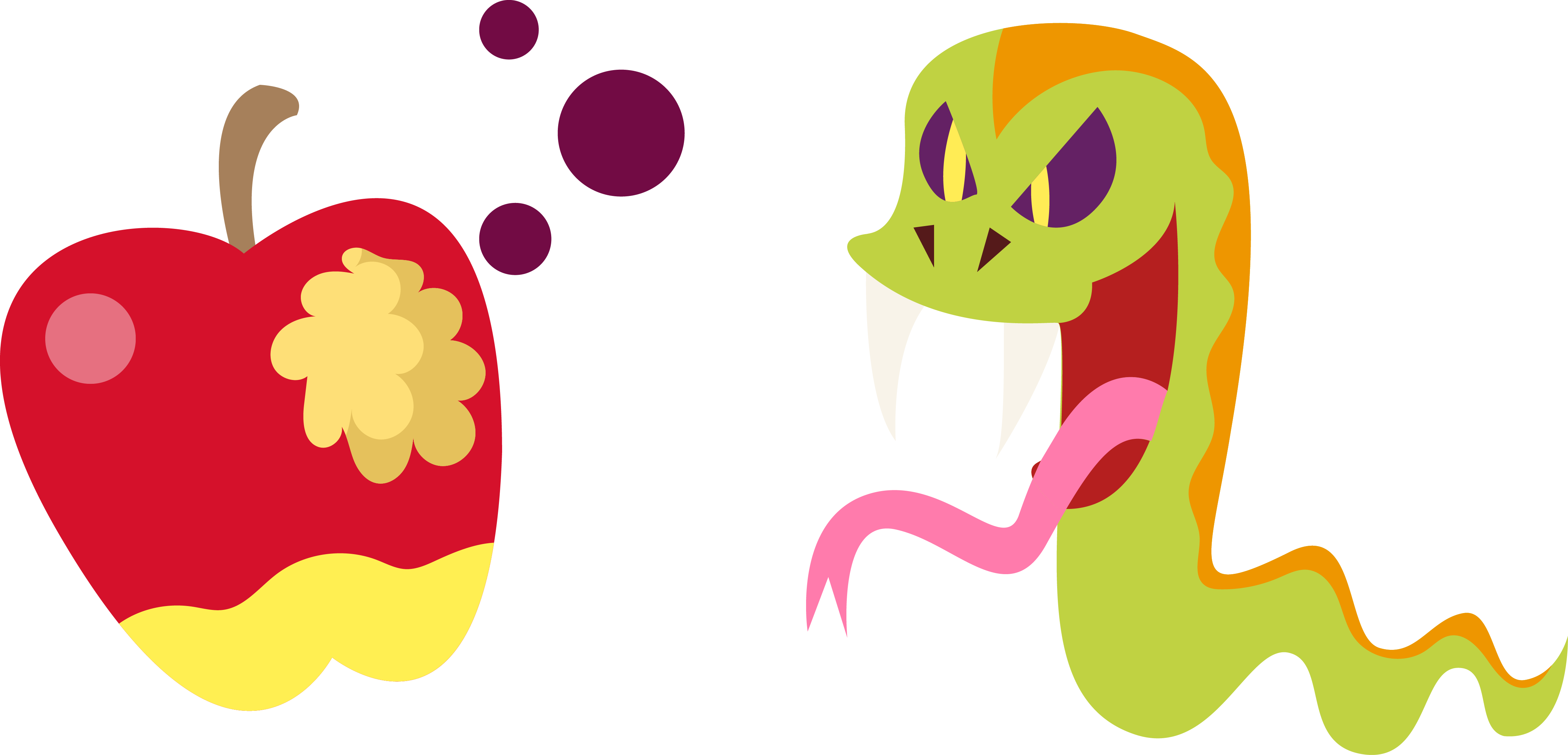 Vector Snake Eat Apples - Vector Snake Eat Apples (4472x2154)