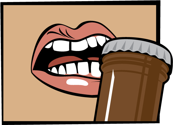 Candy Cigarette Mouth Eating Lip Clip Art - 10 X 3 Driver Has No Filter Vinyl Bumper Sticker Car (600x600)
